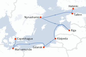 Itinéraire croisière Norwegian Cruise Line au départ de Copenhague