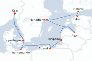 Itinéraire croisière Norwegian Cruise Line au départ de Copenhague