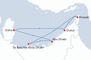 Itinéraire croisière Celestyal Cruises au départ de Doha