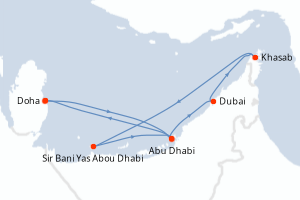 Itinéraire croisière Celestyal Cruises au départ de Doha