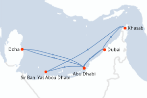 Itinéraire croisière Celestyal Cruises au départ de Dubai