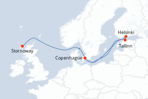 Itinéraire croisière Silversea au départ de Copenhague