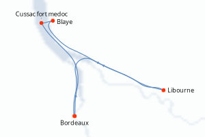 Itinéraire croisière CroisiEurope au départ de Bordeaux