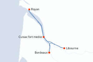 Itinéraire croisière CroisiEurope au départ de Bordeaux