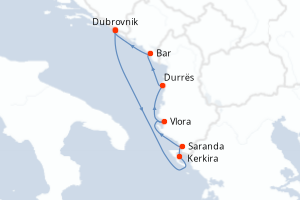 Itinéraire croisière CroisiEurope au départ de Dubrovnik