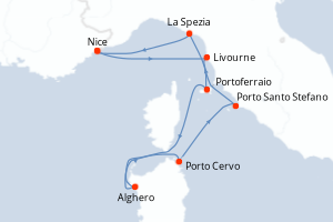 Itinéraire croisière CroisiEurope au départ de Nice