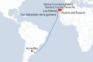 Itinéraire croisière CroisiEurope au départ de Arrecifes