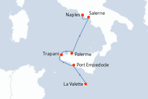 Itinéraire croisière CroisiEurope au départ de La Valette