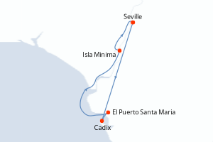 Itinéraire croisière CroisiEurope au départ de Seville