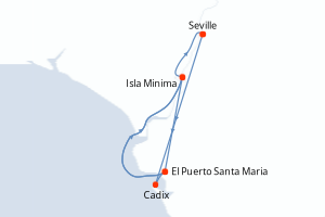 Itinéraire croisière CroisiEurope au départ de Seville