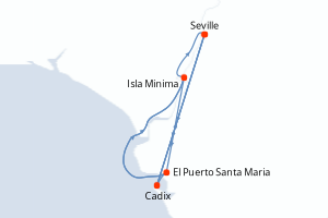 Itinéraire croisière CroisiEurope au départ de Seville