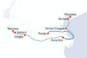 Itinéraire croisière CroisiEurope au départ de Milan