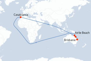 Itinéraire croisière Carnival au départ de Brisbane