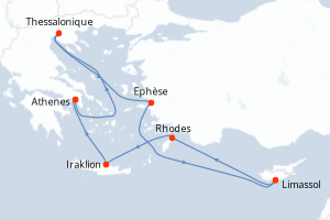 Itinéraire croisière Celebrity Cruises au départ de Athenes