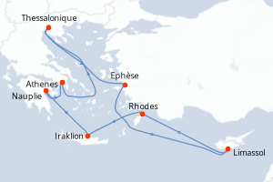 Itinéraire croisière Celebrity Cruises au départ de Athenes