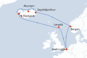 Itinéraire croisière Costa Croisières au départ de Hambourg