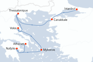 Itinéraire croisière Azamara au départ de Istanbul