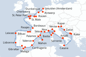 Itinéraire croisière Azamara au départ de Venise