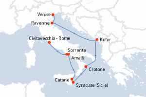 Itinéraire croisière Azamara au départ de Civitavecchia - Rome