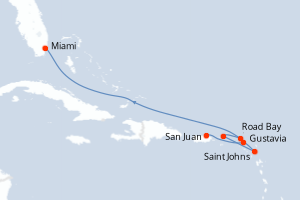 Itinéraire croisière Explora Journeys au départ de San Juan