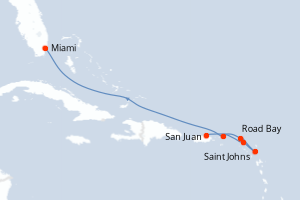 Itinéraire croisière Explora Journeys au départ de San Juan