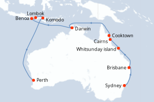 Itinéraire croisière Oceania Cruises au départ de Sydney