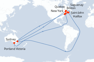 itinéraire croisière