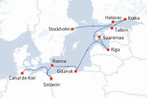 Itinéraire croisière Oceania Cruises au départ de Stockholm