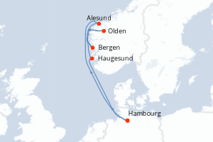 Itinéraire croisière MSC Croisières au départ de Hambourg