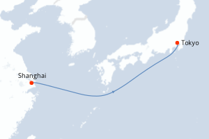 Itinéraire croisière MSC Croisières au départ de Shanghai