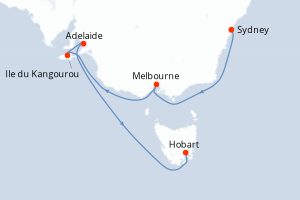 Itinéraire croisière Princess Cruises au départ de Sydney