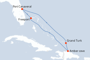 Itinéraire croisière Princess Cruises au départ de Port Canaveral