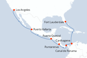 Itinéraire croisière Princess Cruises au départ de Fort Lauderdale