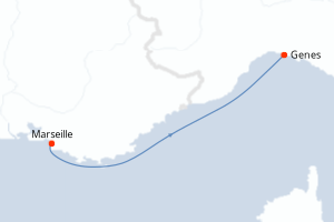 Itinéraire croisière Costa Croisières au départ de Marseille