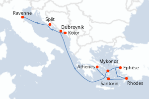 Itinéraire croisière Celebrity Cruises au départ de Athenes