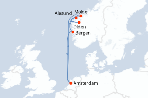 Itinéraire croisière Celebrity Cruises au départ de Amsterdam