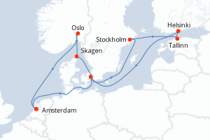 Itinéraire croisière Celebrity Cruises au départ de Amsterdam