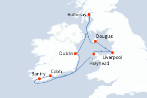 Itinéraire croisière Ponant au départ de Dublin