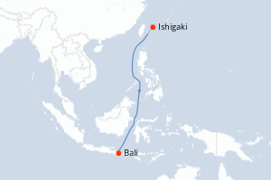 Itinéraire croisière Ponant au départ de Ishigaki