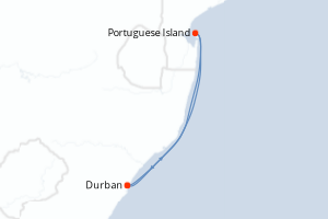 Itinéraire croisière MSC Croisières au départ de Durban