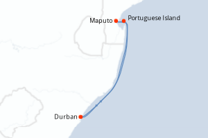 Itinéraire croisière MSC Croisières au départ de Durban