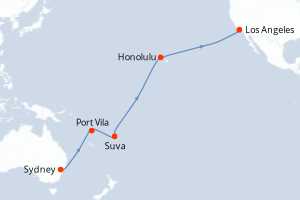 Itinéraire croisière Cunard au départ de Sydney