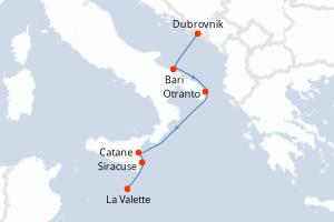 Itinéraire croisière CroisiEurope au départ de Dubrovnik