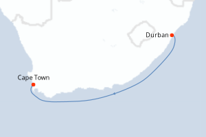 Itinéraire croisière MSC Croisières au départ de Durban