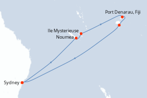 Itinéraire croisière Carnival au départ de Sydney