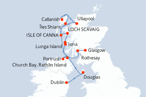 Itinéraire croisière Ponant au départ de Dublin