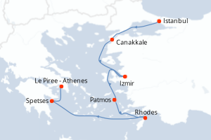 Itinéraire croisière Seabourn Cruise Line au départ de Istanbul