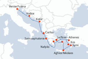 Itinéraire croisière Seabourn Cruise Line au départ de Venise Fusina