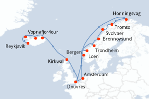 Itinéraire croisière Seabourn Cruise Line au départ de Douvres