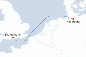 Itinéraire croisière MSC Croisières au départ de Hambourg